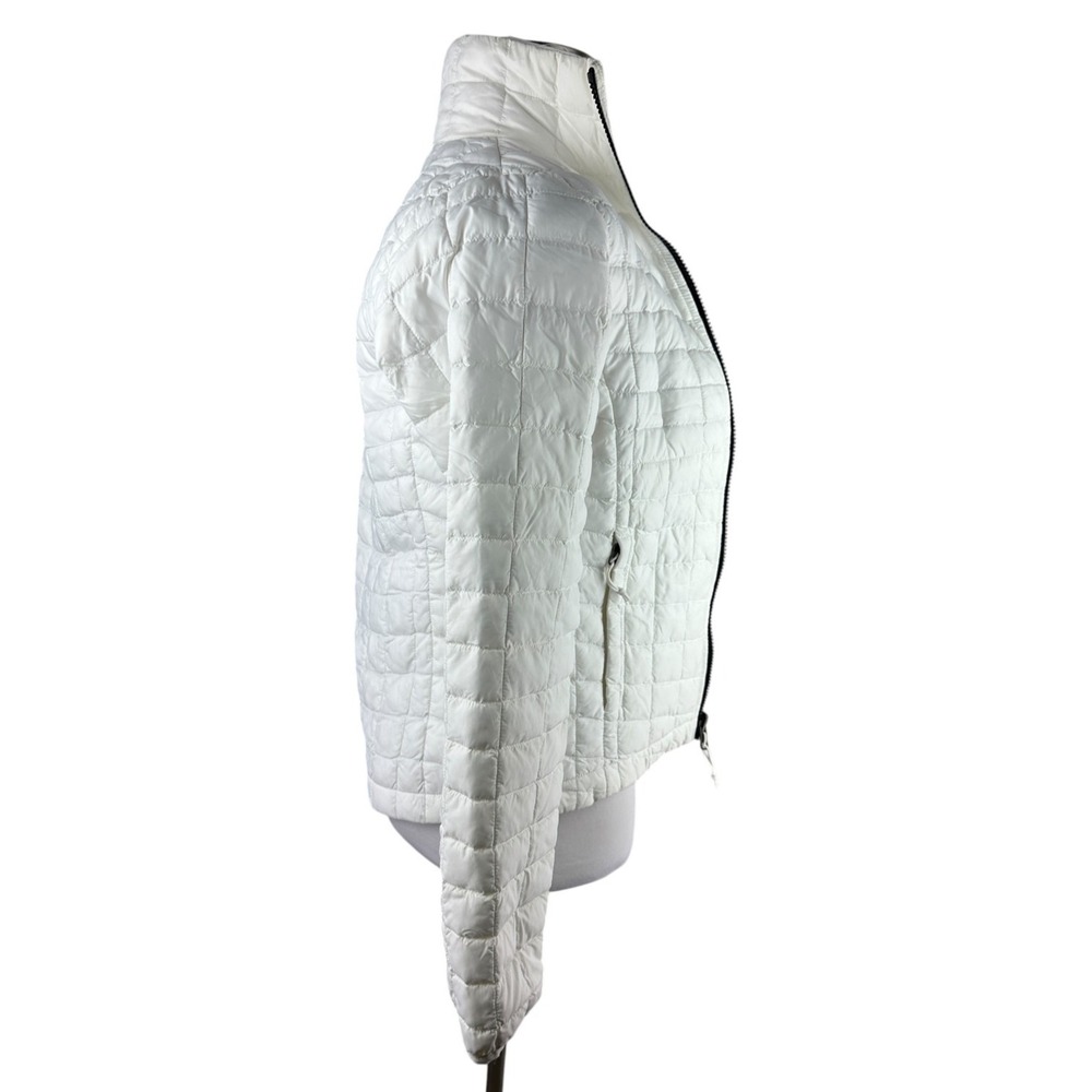 The North Face ThermoBall Jacket Womens Size XS White Full Zip Light Puffer Coat - Picture 7 of 13